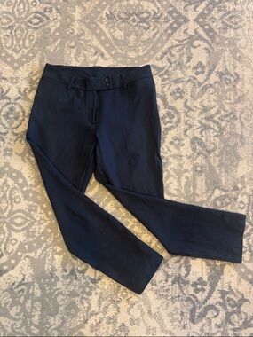 Lands' End Navy Straight Leg Pants